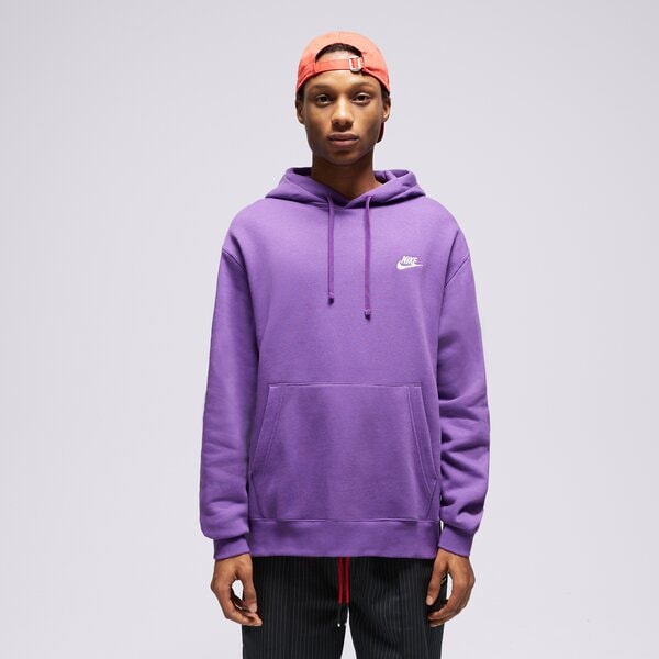 Vīriešu džemperis NIKE  DŽEMPERIS AR KAPUCI  SPORTSWEAR CLUB FLEECE  bv2654-599 krāsa violeta