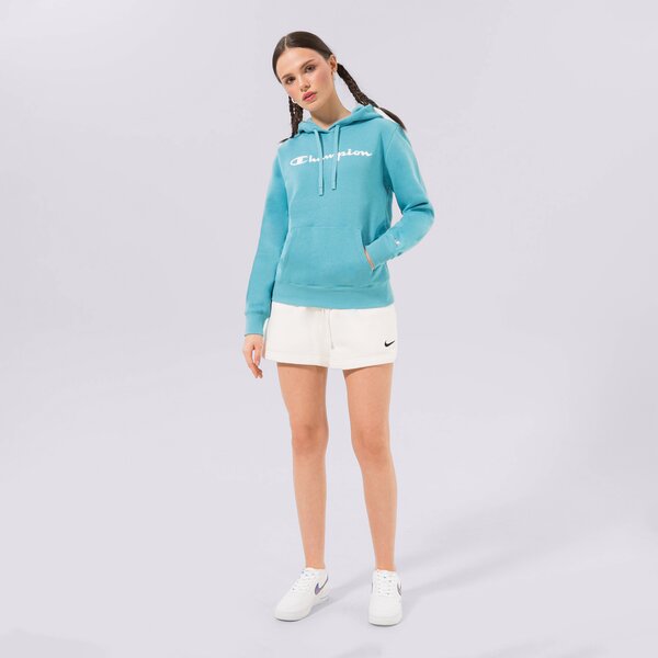 Sieviešu džemperis CHAMPION  DŽEMPERIS AR KAPUCI  HOODED SWEATSHIRT 115687bs157 krāsa zila