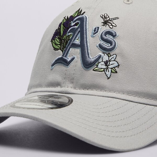 Vīriešu cepure ar nagu NEW ERA CEPURE MLB FLORAL 920 ATHLETICS OAKLAND ATHLETICS 60503562 krāsa pelēka