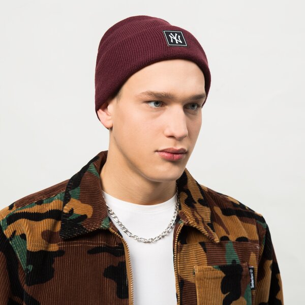 Vīriešu ziemas cepure NEW ERA CEPURE TEAM BEANIE NYY MRN 60292618 krāsa bordo