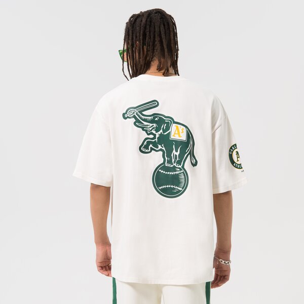Vīriešu t krekli NEW ERA T-SHIRT HERITAGE OS ATHLETICS OAKLAND ATHLETICS 60332214 krāsa balta