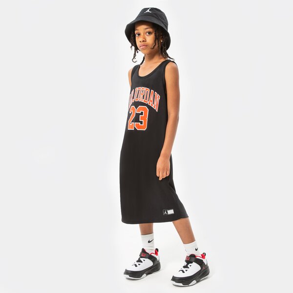 Bērnu šorti un kleitas JORDAN KLEITA HBR JORDAN JERSEY SPORTA KOSTIMSS GIRL 45b320-023 krāsa melna