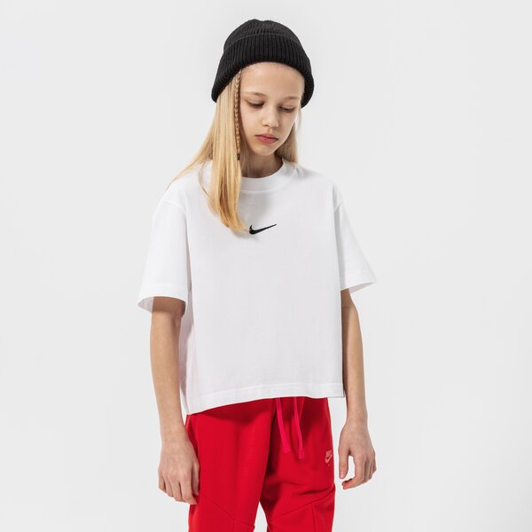 T krekli bērniem NIKE GIRLS' ESSENTIAL BOXY T SHIRT JUNIOR GIRL dh5750-100 krāsa balta