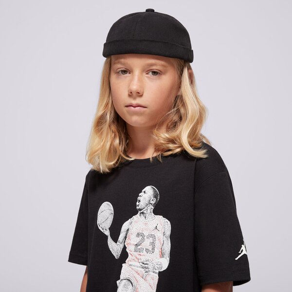 T krekli bērniem JORDAN T-KREKLS JDB AIR JORDAN DOTS SS TEE BOY 95d254-023 krāsa melna