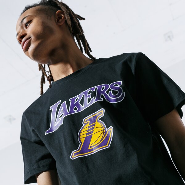 Vīriešu t krekli NEW ERA T-SHIRT SS NBA LOGO LOS ANGELES LAKERS BLACK 11530752 krāsa melna