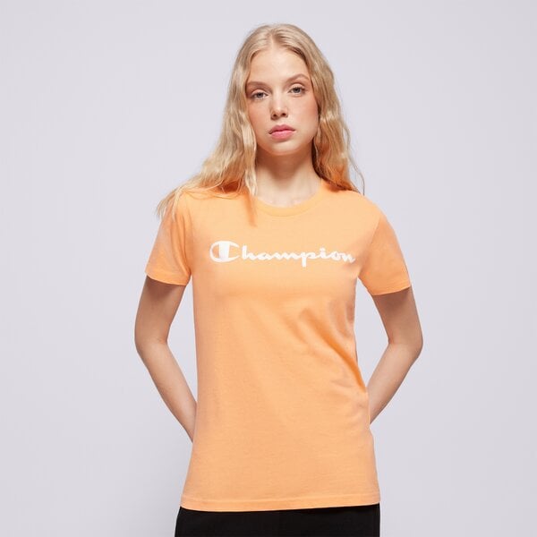 Krekli sievietēm CHAMPION T-SHIRT CREWNECK T-SHIRT 114780ps122 krāsa oranža