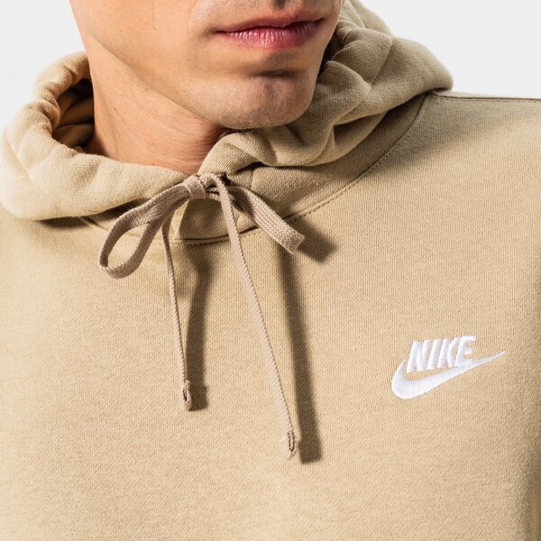 Vīriešu džemperis NIKE  DŽEMPERIS AR KAPUCI  SPORTSWEAR CLUB FLEECE bv2654-250 krāsa bēša