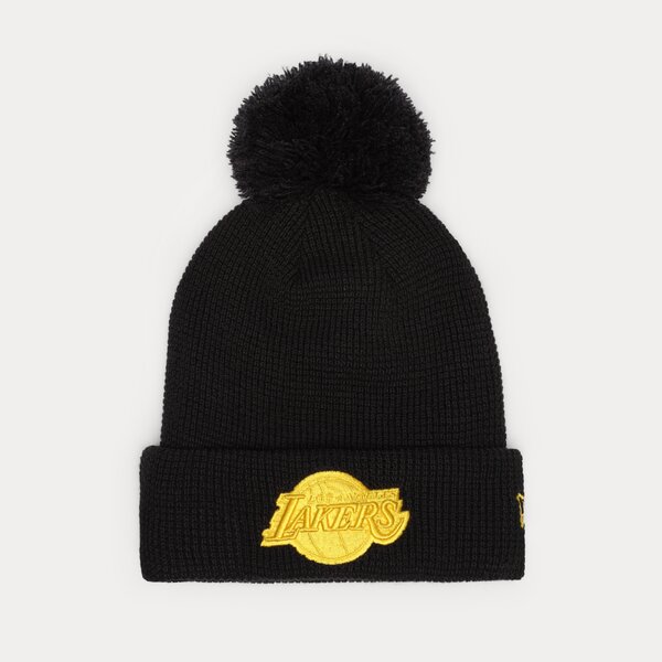 Vīriešu ziemas cepure NEW ERA CEPURE POP BOBBLE BEANIE LAKERS LOS ANGELES LAKERS N 60284990 krāsa tumši zila