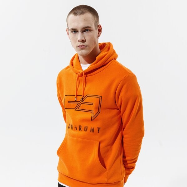 Vīriešu džemperis CONFRONT  DŽEMPERIS AR KAPUCI  BIG LOGO HOODY ORA cf121blm24004 krāsa oranža