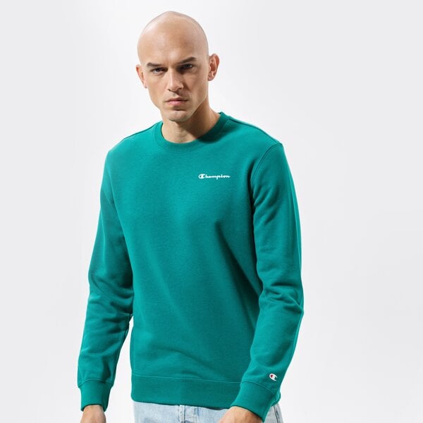 Vīriešu džemperis CHAMPION DŽEMPERIS CREWNECK SWEATSHIRT 214151gs040 krāsa zaļa