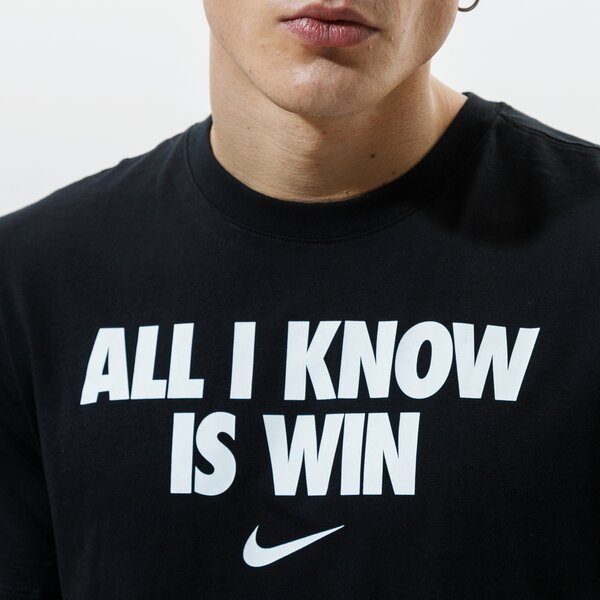 Vīriešu t krekli NIKE T-KREKLS "ALL I KNOW IS WIN" NBA dd0773-010 krāsa melna