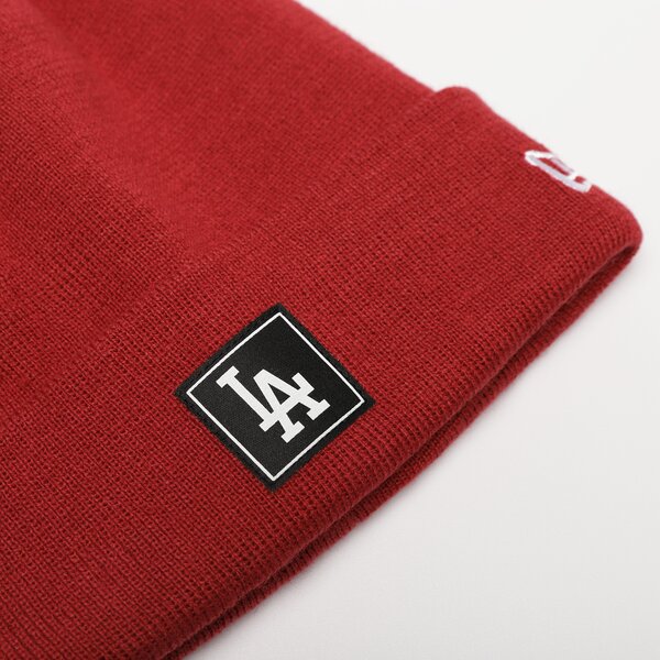 Vīriešu ziemas cepure NEW ERA CEPURE TEAM BEANIE LA DODGERS RED LOS ANGELES DODGER 60284971 krāsa sarkana