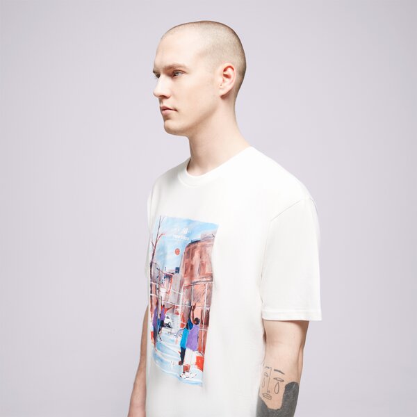 Vīriešu t krekli NEW BALANCE T-SHIRT HOOPS GRAPHIC COTTON JERSE mt31583sst krāsa daudzkrāsaina
