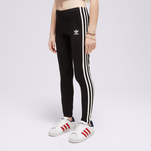 Bērnu bikses ADIDAS GIRLS' 3 STRIPES LEGGINGS JUNIOR G hd2025 krāsa melna