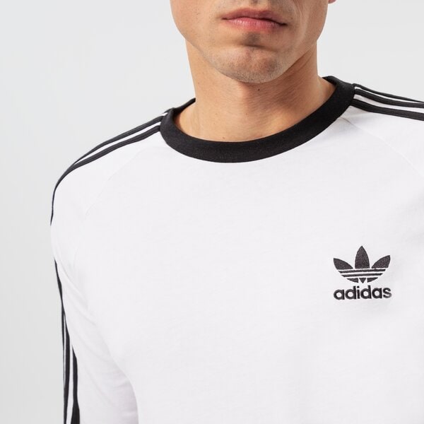 Vīriešu t krekli ADIDAS T-SHIRT 3-STRIPES LS T gn3477 krāsa balta