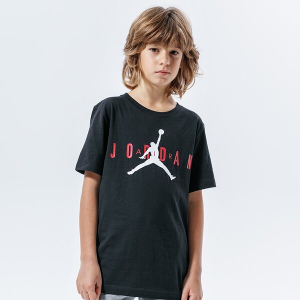 T krekli bērniem JORDAN T-KREKLS JDB BRAND TEE 5 BOY 955175-023 krāsa melna