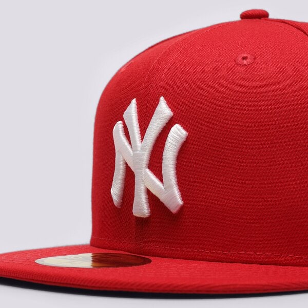 Sieviešu cepure ar nagu NEW ERA CEPURE 5950 NYY RED MLB BASIC NY YANKEES 10011573 krāsa sarkana