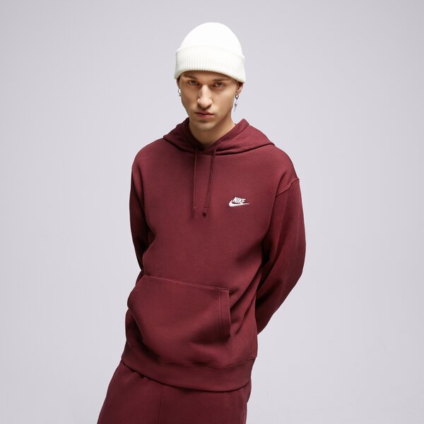 Vīriešu džemperis NIKE DŽEMPERIS SPORTSWEAR CLUB FLEECE  bv2654-681 krāsa bordo