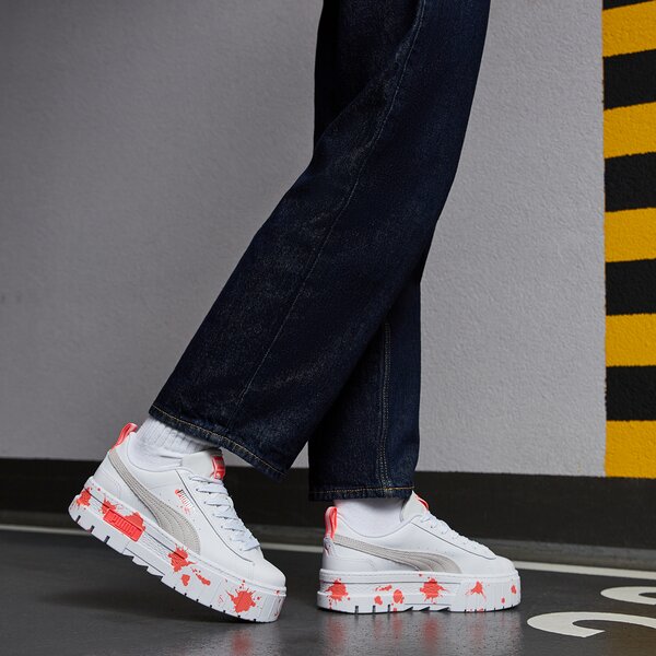 Sporta apavi sievietēm PUMA MAYZE PAINT SPLASH WNS PUMA 387143-01 krāsa balta