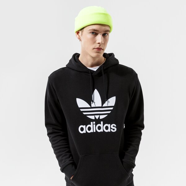 Vīriešu džemperis ADIDAS  DŽEMPERIS AR KAPUCI  TREFOIL HOODY h06667 krāsa melna