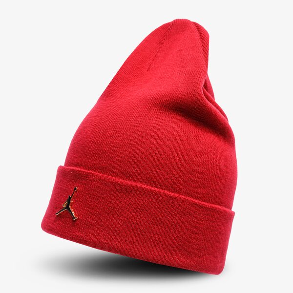 Sieviešu ziemas cepure JORDAN CEPURE ZIEMAS JORDAN CUFFED BEANIE METAL JM cw6402-687 krāsa sarkana