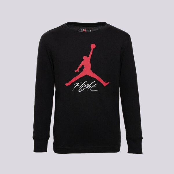 T krekli bērniem JORDAN T-SHIRT JDB BASELINE FLIGHT LS TEE BOY 95c892-023 krāsa melna