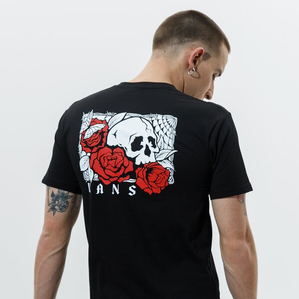 Vīriešu t krekli VANS T-SHIRT MN ROSE BED SS BLACK vn0a54cvblk1 krāsa melna