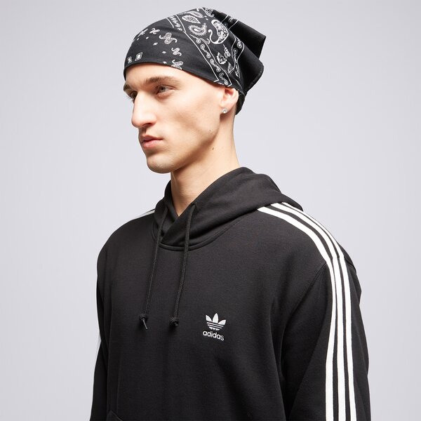 Vīriešu džemperis ADIDAS  DŽEMPERIS AR KAPUCI  3-STRIPES HOODY im2088 krāsa melna