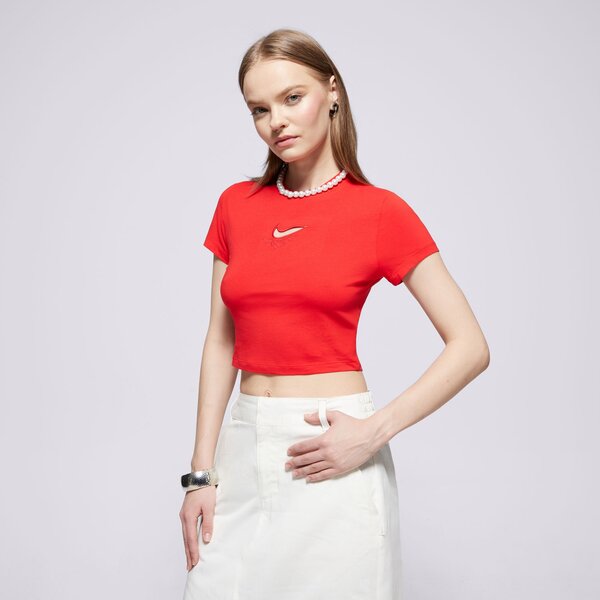 Krekli sievietēm NIKE T-SHIRT W NSW NK CHLL KNT TEE VDAY hf9534-657 krāsa sarkana