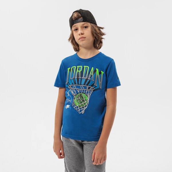 T krekli bērniem JORDAN T-SHIRT JORDAN HOOP STYLE SS TEE BOY 95b231-baj krāsa zila