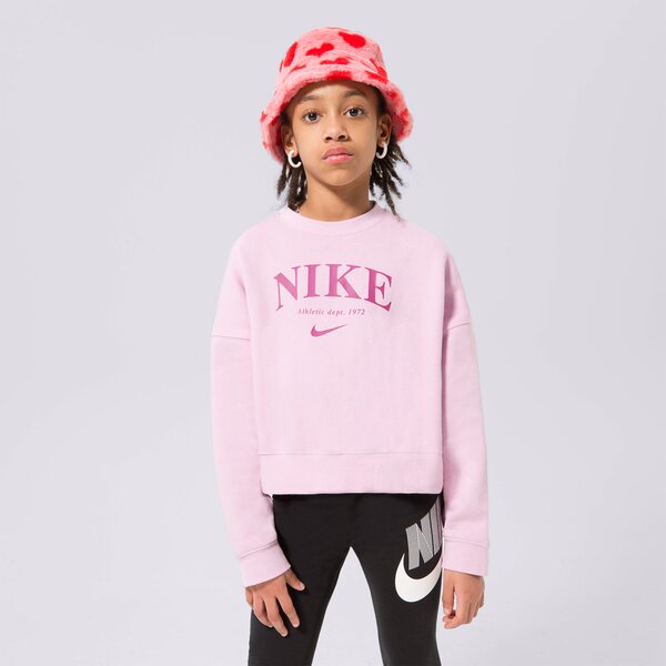 Džemperi bērniem NIKE DŽEMPERIS NIKE SPORTSWEAR TREND FLEECE CREW dv2563-676 krāsa rozā