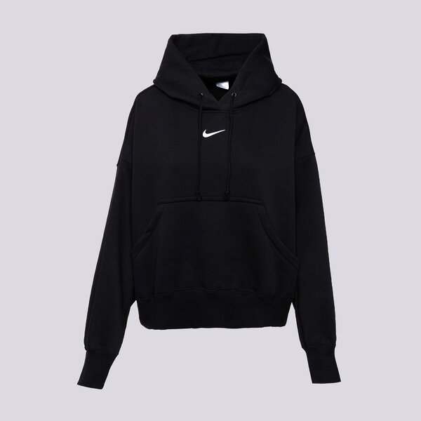 Sieviešu džemperis NIKE DŽEMPERIS W NSW PHNX FLC OOS PO HOODIE dq5858-010 krāsa melna