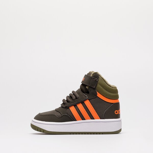 Sporta apavi bērniem ADIDAS HOOPS MID 3.0 FUR AC I  gw4480 krāsa haki