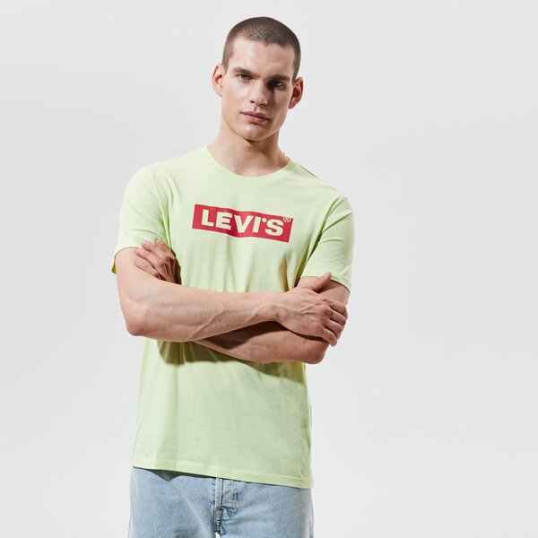 Vīriešu t krekli LEVI'S T-SHIRT BOXTAB GRAPHIC TEE 85785-0032 krāsa zaļa