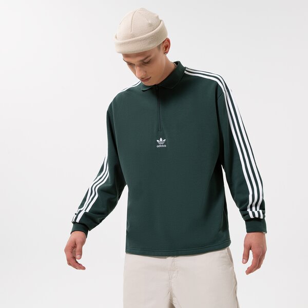 Vīriešu džemperis ADIDAS DŽEMPERIS 3-STRI-POLO LS hk7426 krāsa pelēka