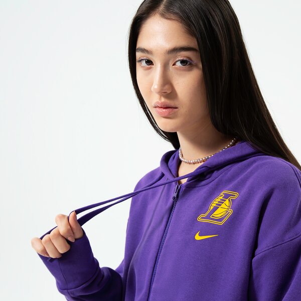 Sieviešu džemperis NIKE DŽEMPERIS AR RĀVĒJSLĒDZĒJU    Z KAPTUREM LAL W NK FLC N dn4737-504 krāsa violeta