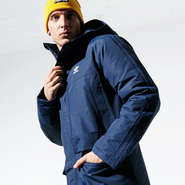 Ziemas jaka vīriešiem ADIDAS JAKA FUR PARKA PADDE ed5836 krāsa tumši zila