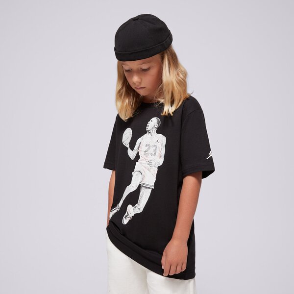 T krekli bērniem JORDAN T-KREKLS JDB AIR JORDAN DOTS SS TEE BOY 95d254-023 krāsa melna