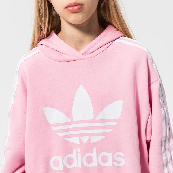 Džemperi bērniem ADIDAS  DŽEMPERIS AR KAPUCI  CROPPED HOODIE GIRL hd2008 krāsa rozā