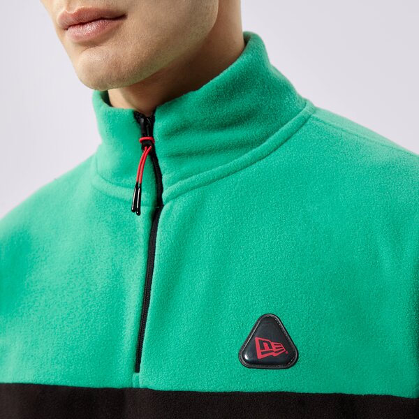 Vīriešu džemperis NEW ERA DŽEMPERIS NEW ERA COLOURBLOCK QUARTER ZIP 12893060 krāsa melna