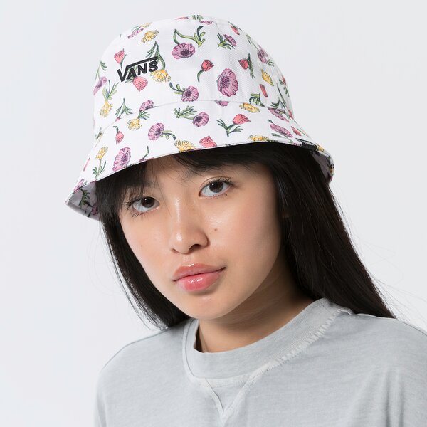  VANS PLATMALE WM HANKLEY BUCKET HAT vn0a3illy0e1 krāsa balta