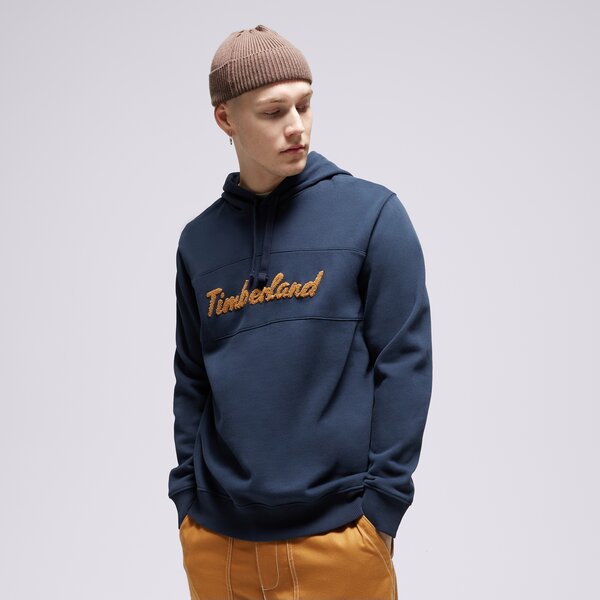 Vīriešu džemperis TIMBERLAND  DŽEMPERIS AR KAPUCI  LS CURSIVE HOODIE tb0a6fkm4331 krāsa tumši zila