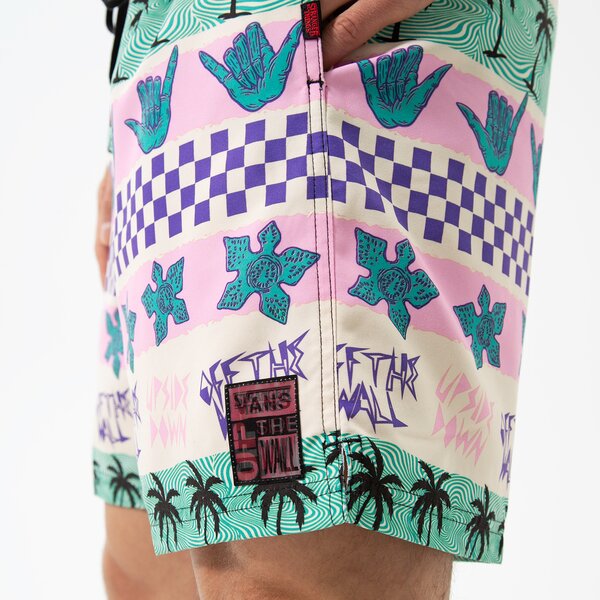 Vīriešu šorti VANS ŠORTI CALIFORNIA STRIPE VOLLEY SHORTS vn0007rupnk1 krāsa rozā