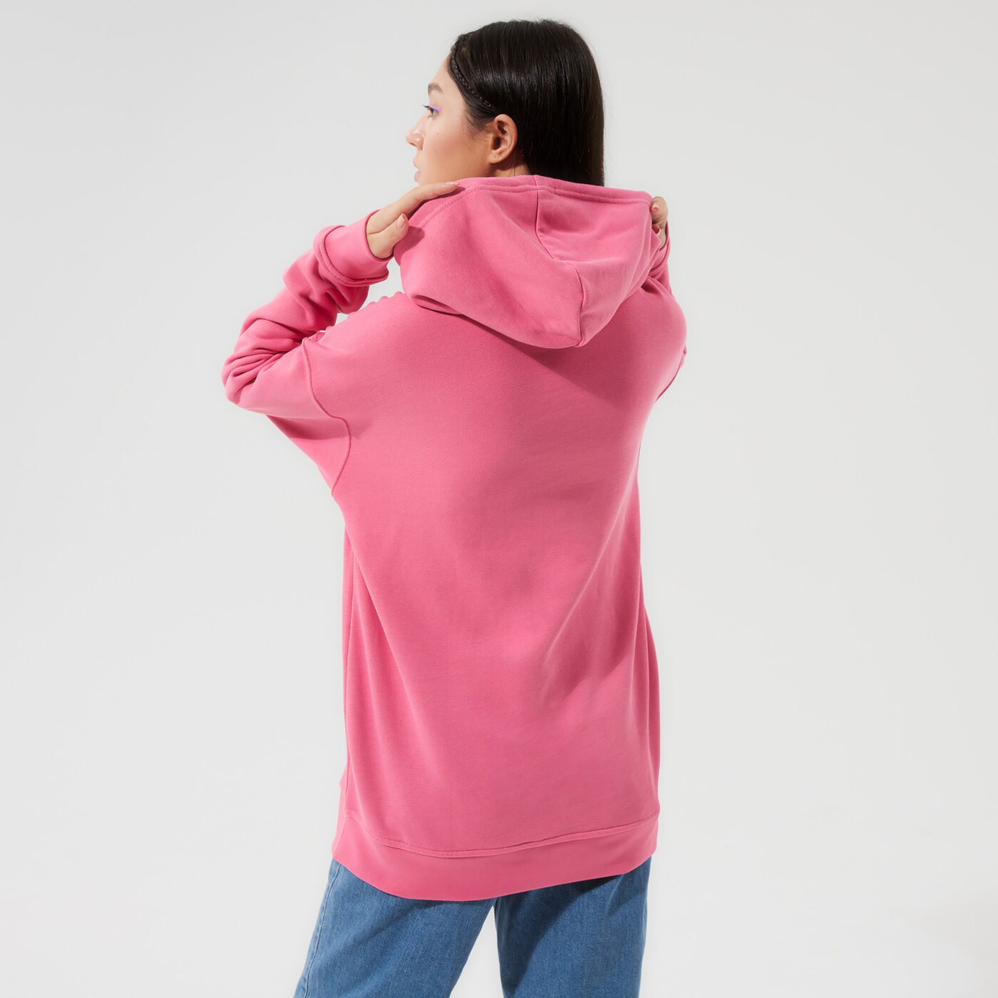 Sieviešu džemperis ADIDAS  DŽEMPERIS AR KAPUCI  TRF HOODIE h33587 krāsa rozā