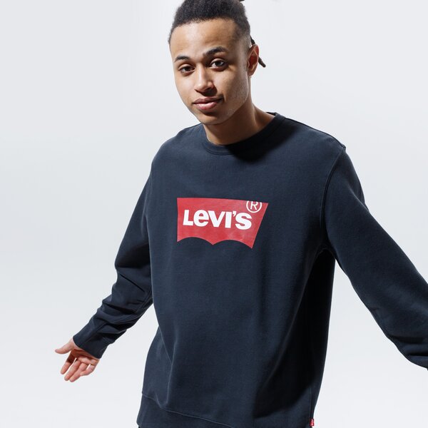 Vīriešu džemperis LEVI'S DŽEMPERIS GRAPHIC CREW   17895-0111 krāsa melna