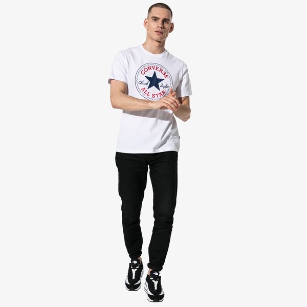 Vīriešu t krekli CONVERSE T-SHIRT SS CHUCK PATCH TEE 10007887-a04 krāsa balta