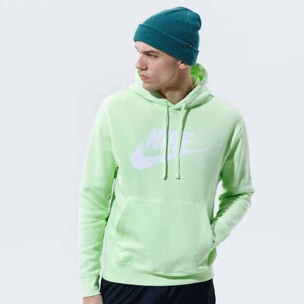 Vīriešu džemperis NIKE DŽEMPERIS SPORTSWEAR CLUB FLEECE bv2973-383 krāsa zaļa