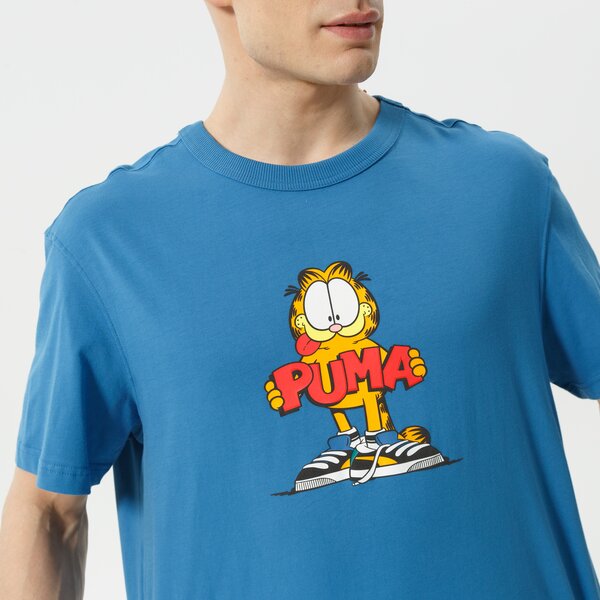 Vīriešu t krekli PUMA T-SHIRT PUMA X GARFIELD GRAPHIC TEE 534433 48 krāsa zila