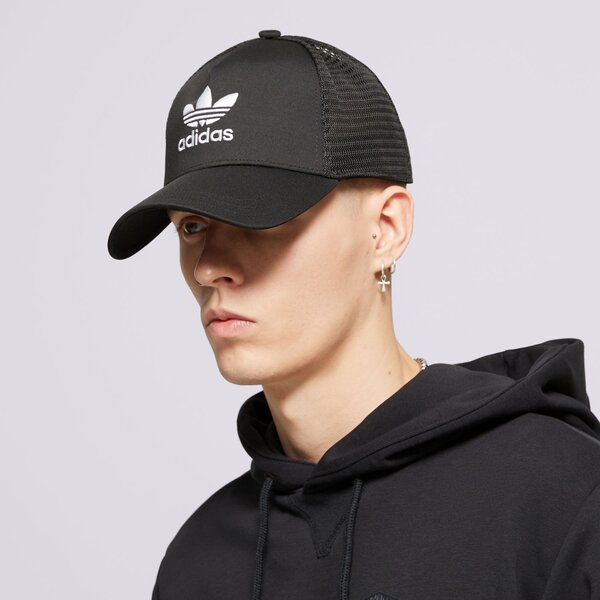 Vīriešu cepure ar nagu ADIDAS CEPURE CURVED TRUCKER ic0023 krāsa melna