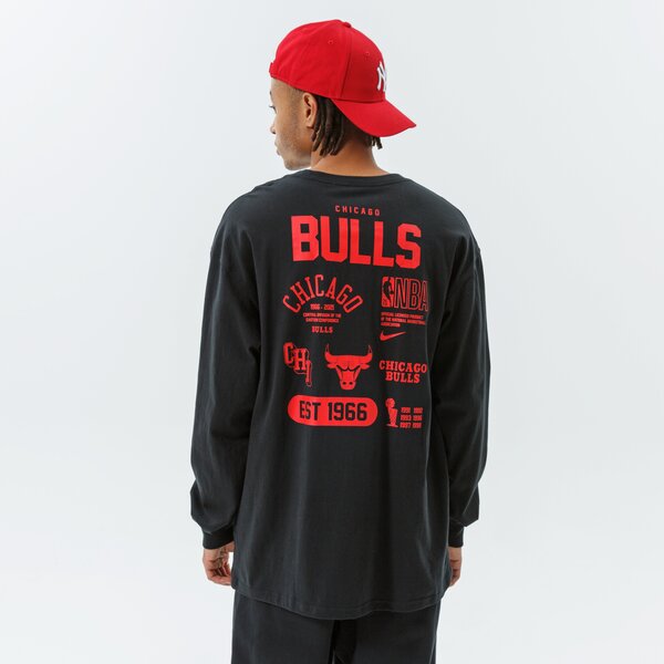 Vīriešu t krekli NIKE T-SHIRT CHI M NK CTS TM ELMNT LS TEE NBA da5891-010 krāsa melna